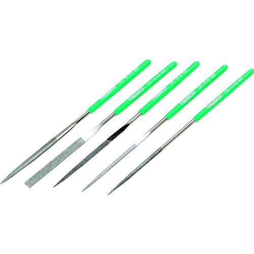【新品・3営業日以内発送】ＴＲＵＳＣＯ GS-10-SET-400 ダイヤモンドヤスリ 精密用＃４００ ５本セット 全長１４０ｍｍ １０本組サイズ GS10SET400【沖縄離島販売不可】