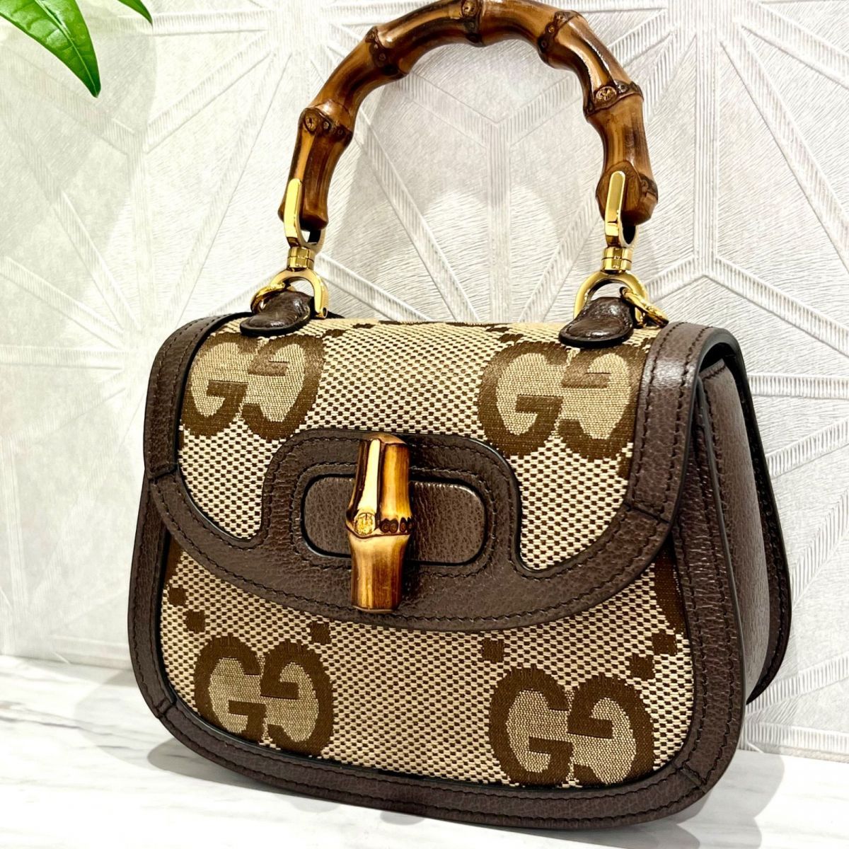 レア品！極美品！！GUCCIグッチ バンブー 1947限定品ジャンボGG 