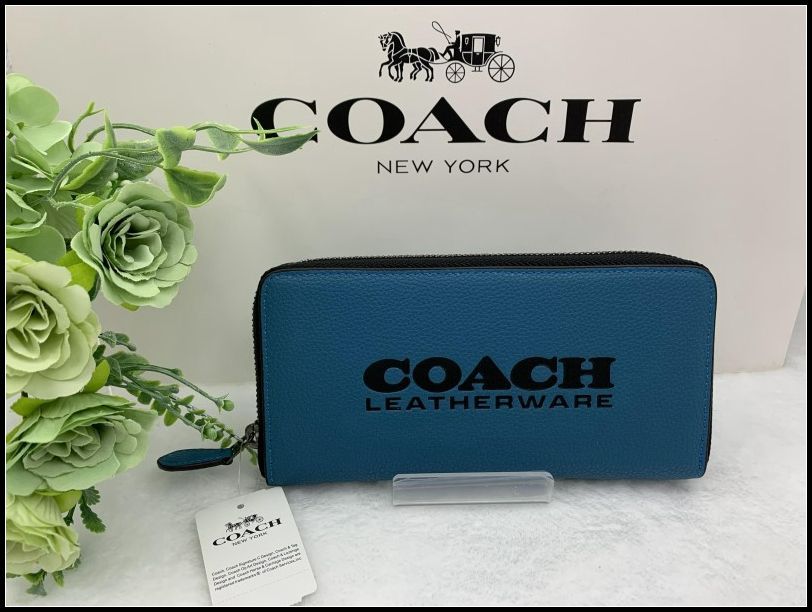 COACH 長財布 コーチ 財布 メンズシグネチャー アコーディオン ウォレット プレゼント 贈り物 ギフト ラウンドファスナー ロング ジップ ファッション 新品 未使用 C6699 A069-X1