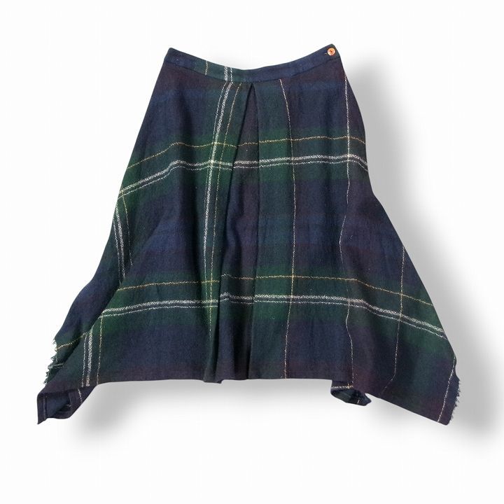 Pal las Palace パラスパレス 圧縮ウールチェックフ スカート 44J1607