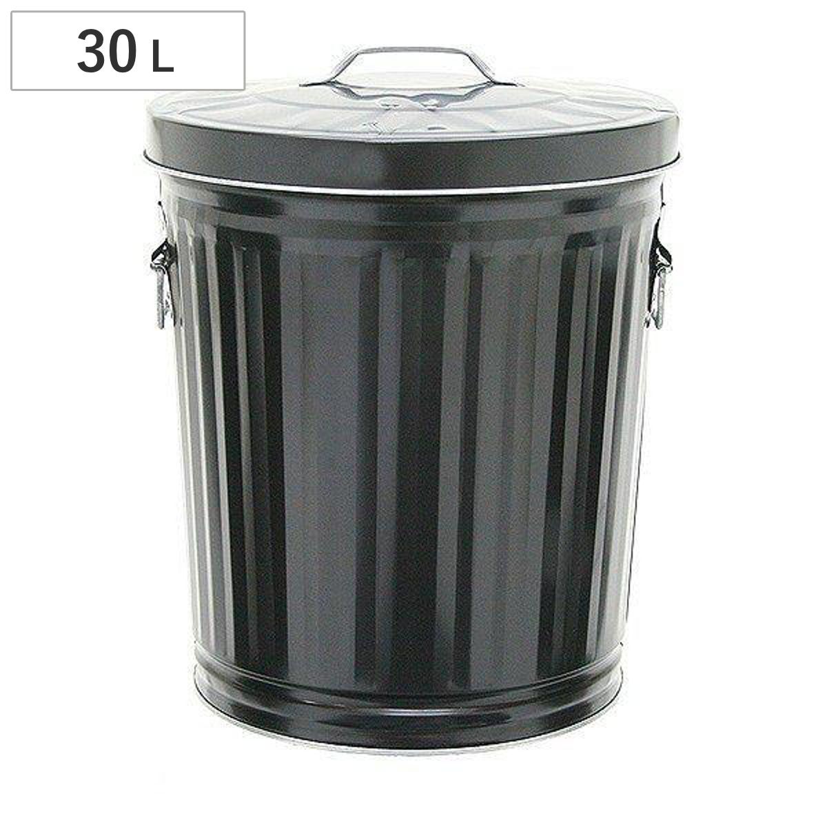 灰入れバケツ 30L 二重底 灰入れ ふた付き 暖炉 ゴミ箱 obaketsu オバケツ バケツ 灰 薪入れ 灰取り フタ付き 灰バケツ ペレット 蓋付き 薪ストーブ だんろ 薪 収納 持ち手付き おしゃれ ブラック