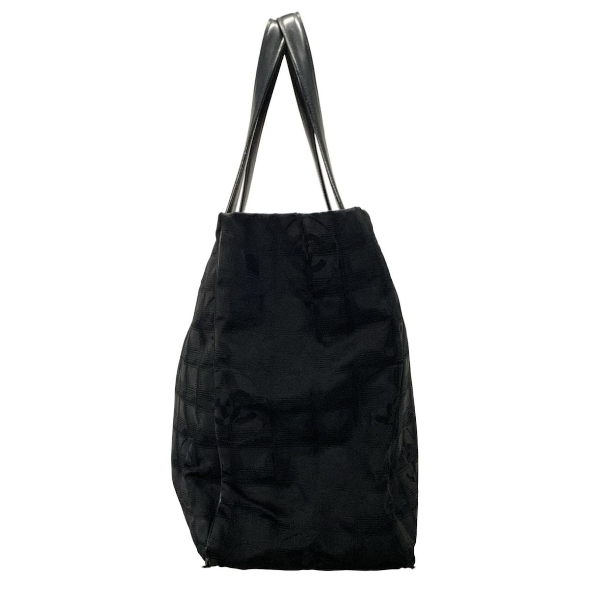 CHANEL 旧トラベルライン MM トートバッグ ブラック 9542 □シャネル□トートバッグMM□旧トラベルライン□黒｜寝屋川に