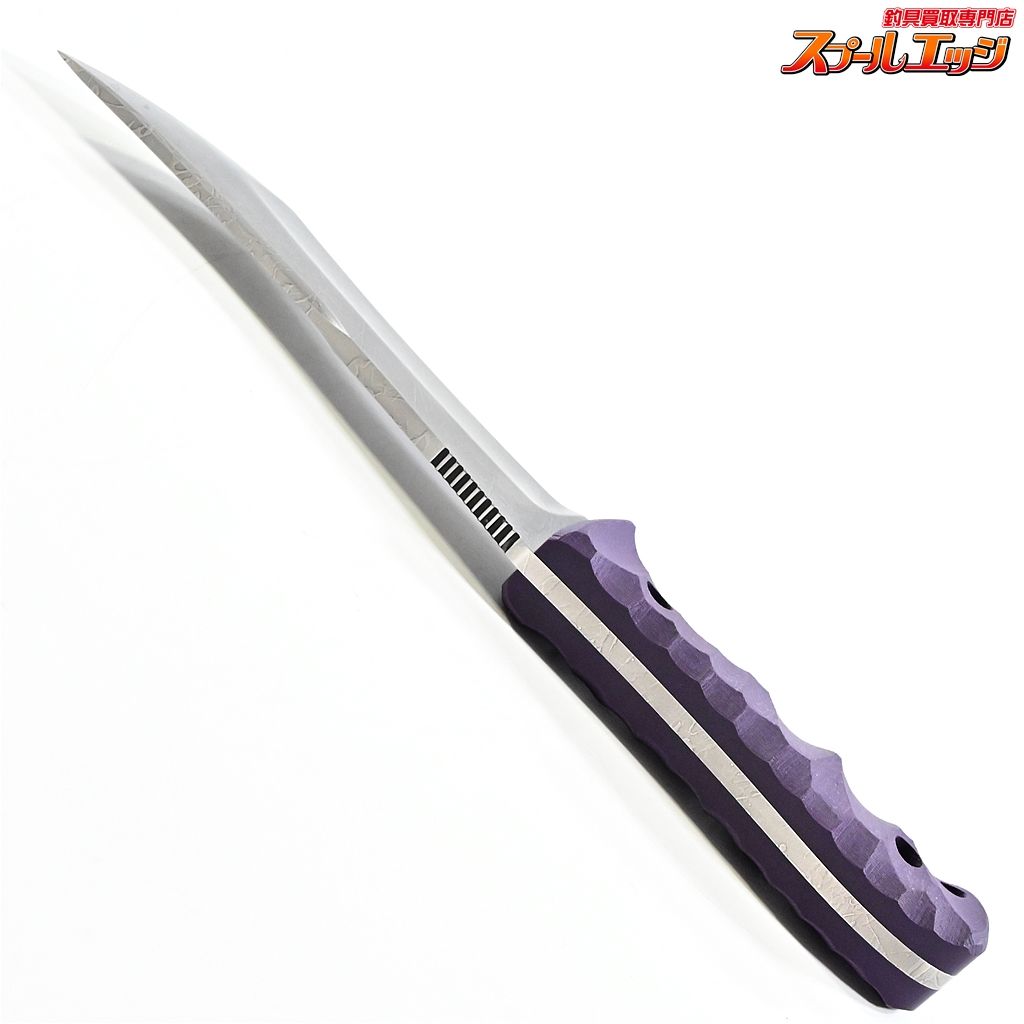 【マサユキナイフ】 風牙 フウガ OU-31 パープルG10 エッチング&サテン