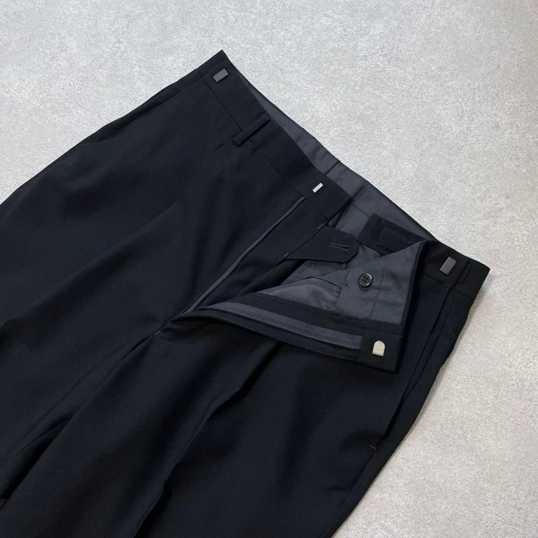 90s　ヴィンテージ　セットアップ　ダブルスーツ　ブラック×イエロー　春夏秋用 90s ヴィンテージ セットアップ ダブルスーツ ブラック×イエロー 春夏