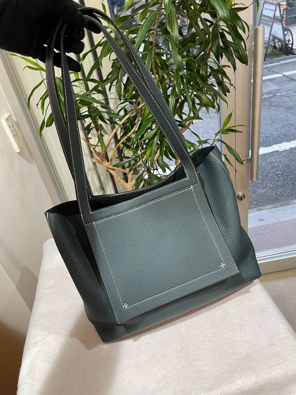 美品】HERMES エルメス カバ セリエ 31 トリヨンクレマンス ヴェールシ 