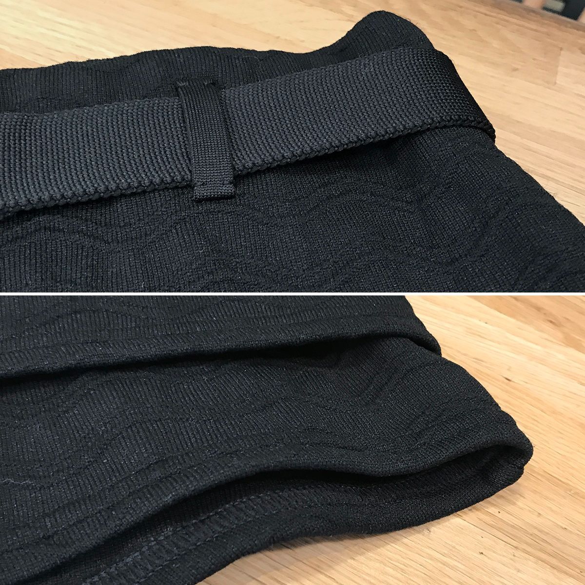 プラダ ベルト付き ショートパンツ ハーフパンツ ブラック 38 黒 P222GH 14460 DECORATOM_COM_BR