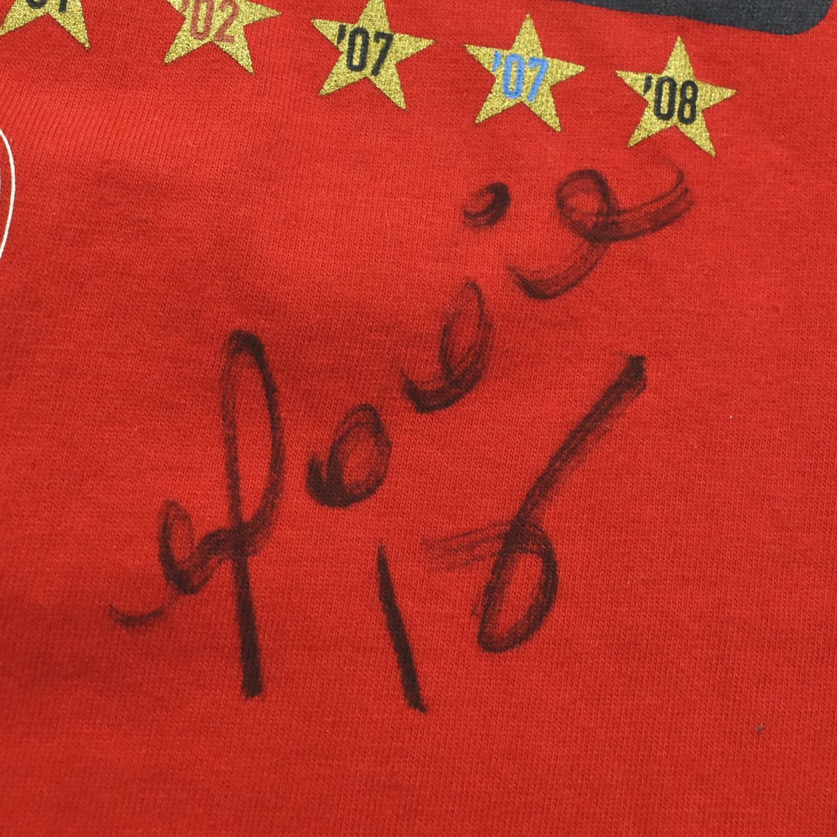 希少】 00s Jリーグ 鹿島アントラーズ 2008 優勝記念 背番号 選手 直筆