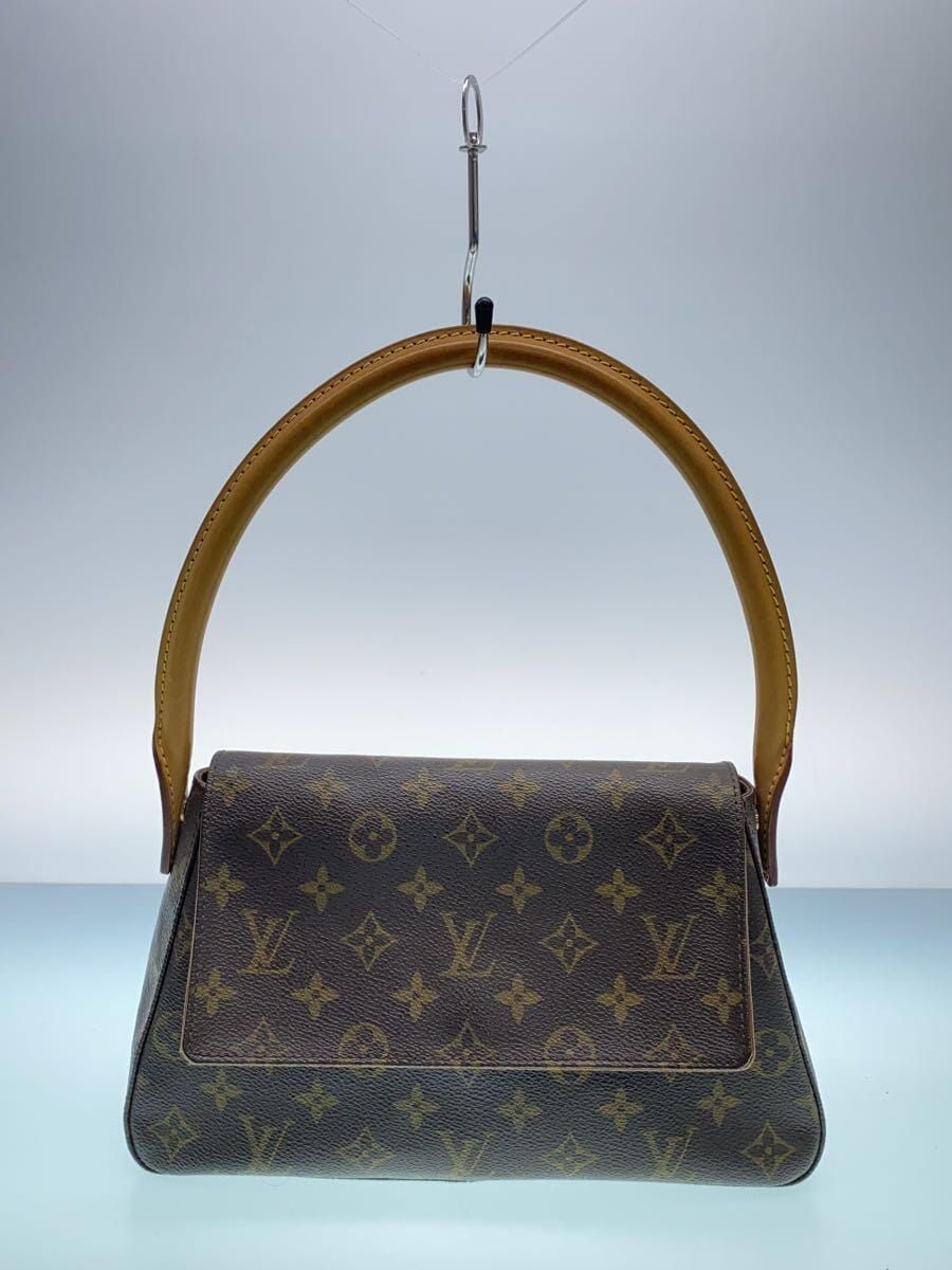 LOUIS VUITTON ミニ・ルーピング_モノグラム・キャンバス_BRW PVC ブラウン M51147 MI0021 - メルカリ