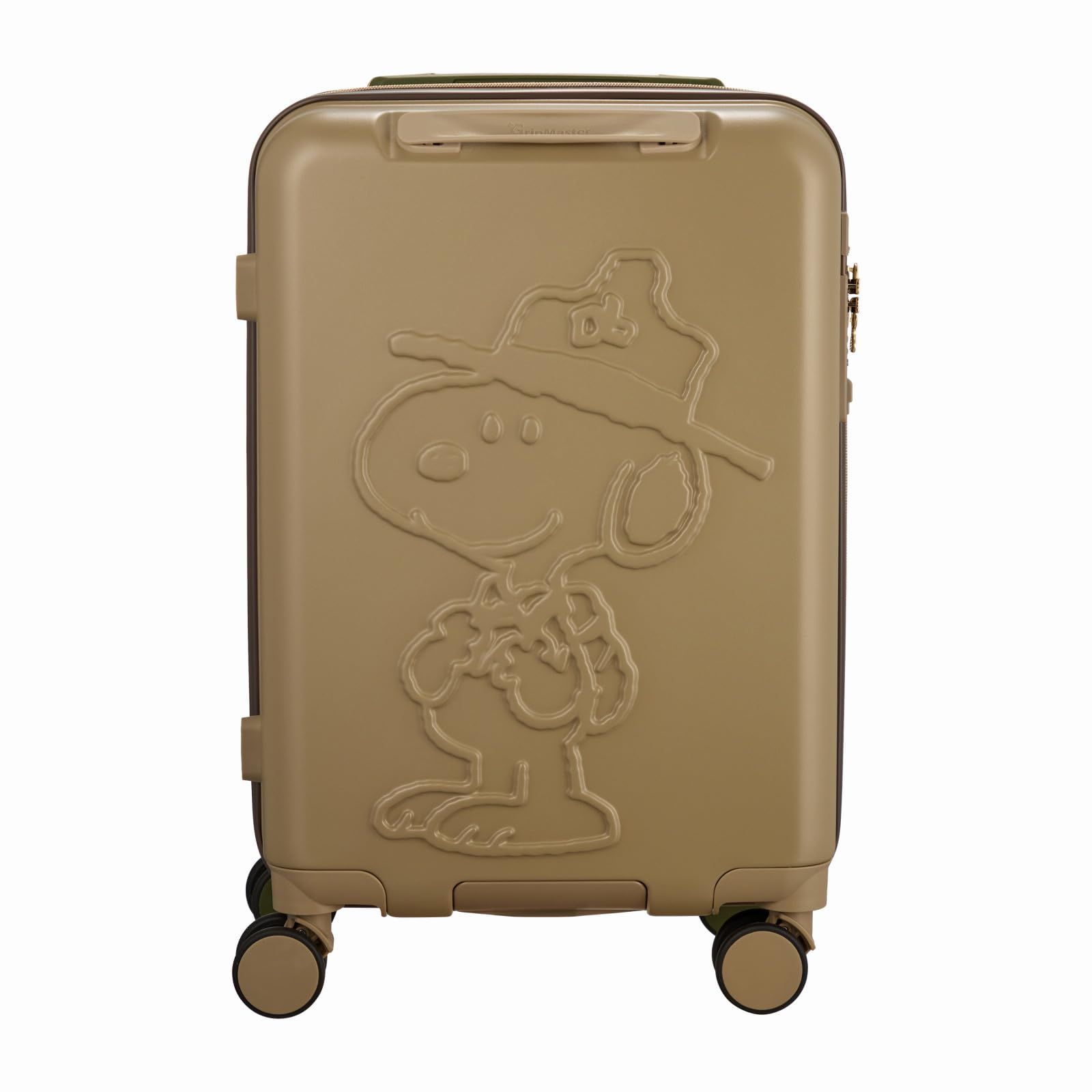 シフレ スーツケース 機内持ち込み Sサイズ ジッパータイプ 2 WAYロック ダブルキャスター エンボスデザイン Peanuts スヌーピー 32 L