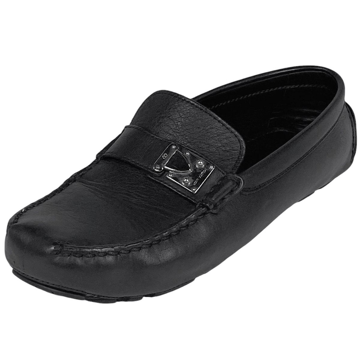 ルイ・ヴィトン Louis Vuitton ロゴ ドライビングシューズ ローファー  