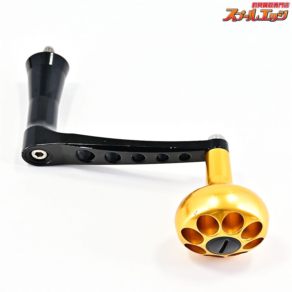 MCワークス 90mm BBパワーハンドル ゴールド|ブラック ステラ18000〜30000左用 MC-WORKS BB POWER HANDLE m42132