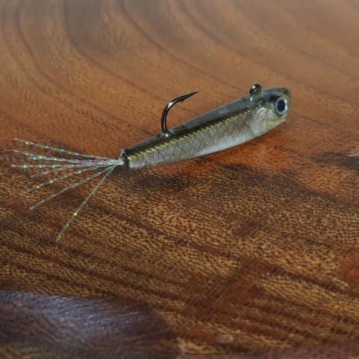 ワカサギ魚皮ルアー　リップレスミノータイプ ワカサギ魚皮ルアー リップレスミノータイプ（写真