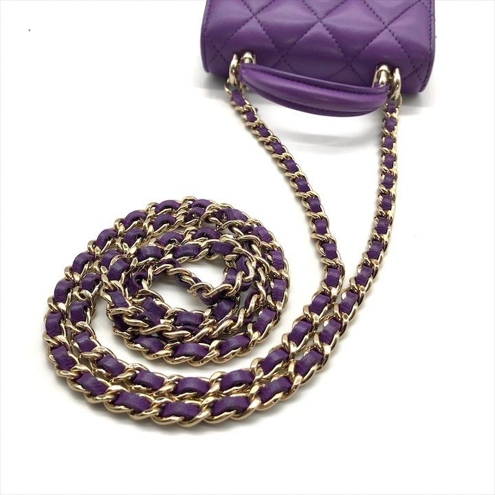 CHANEL シャネル ミニマトラッセ 展示品 CHANEL シャネル ココマーク ミニマトラッセ ラムスキン