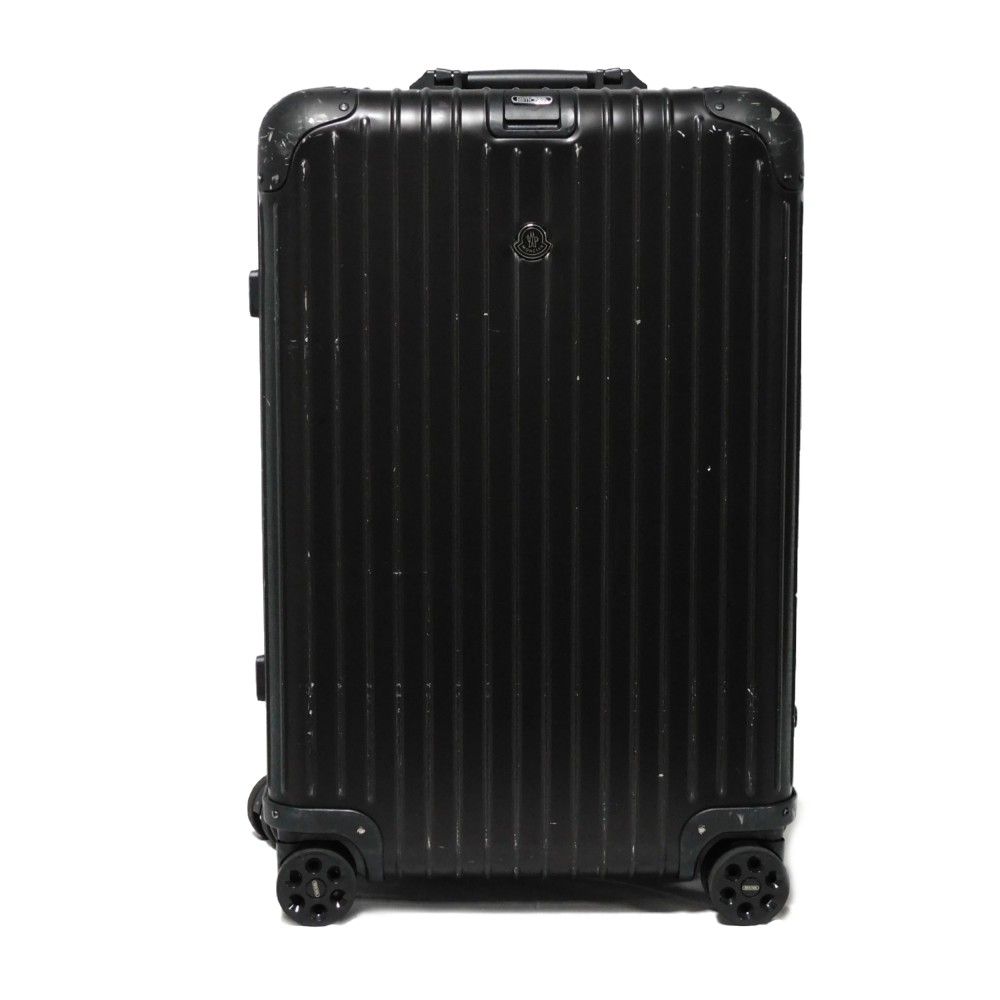 RIMOWA リモワ トパーズ ステルス ロゴ 4輪 トロリー キャリーケース スーツケース 64L モンクレール アルミニウム ブラック  キャリーバッグ - メルカリ