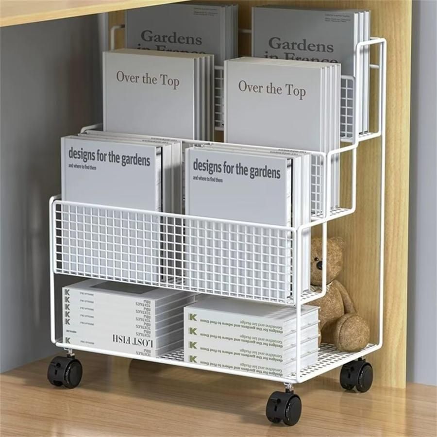 書棚 本棚 書類棚 未使用 雑誌ラック ファイルワゴン ブックシェルフ