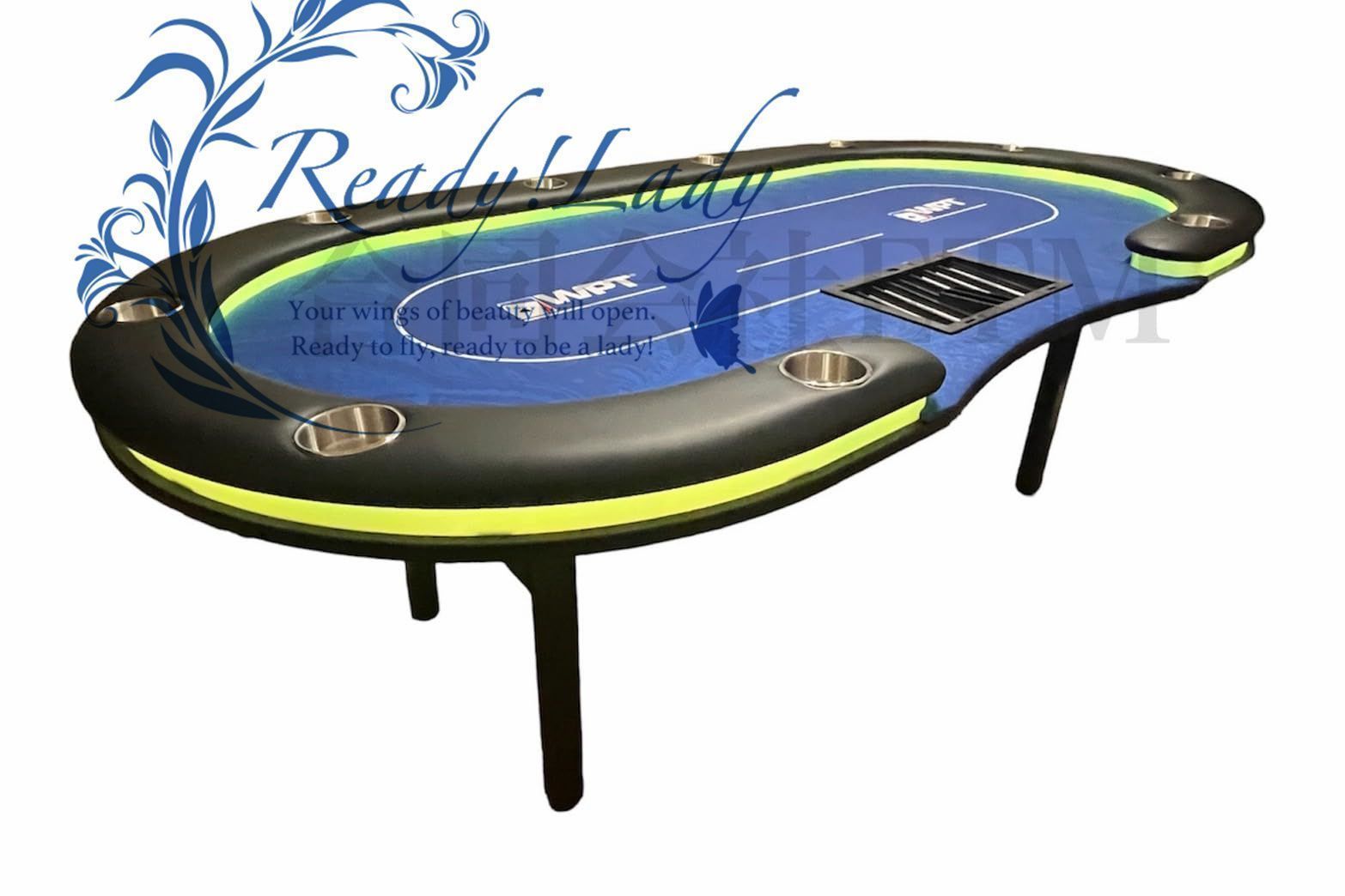 WPT ポーカーテーブル カップホルダー付き WPTポーカーテーブル - ポーカー製品販売店PGP