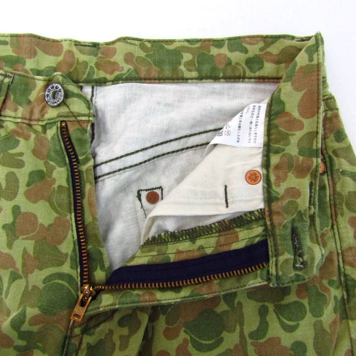 日本全国送料無料商品 | 特集 | 桃太郎ジーンズ デニムパンツ 迷彩 カモフラ柄 ハーフ ボトムス パンツ