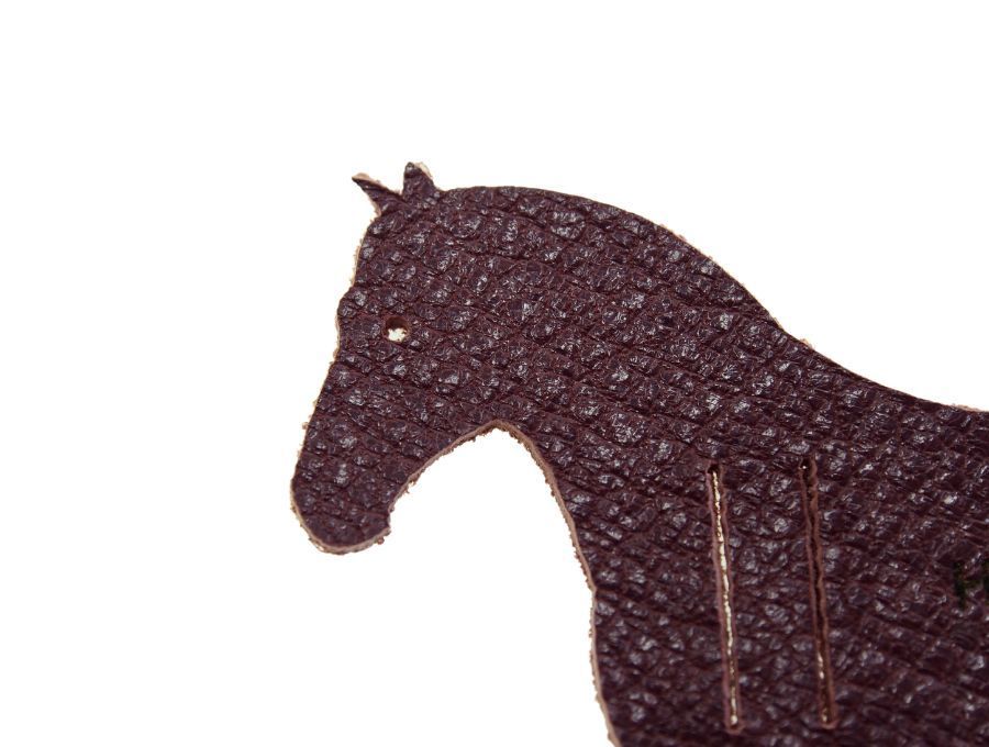 エルメス プティ・アッシュ ラッピングチャーム 馬 ダークブラウン HERMES エルメス Petit h (プティ・アッシュ) ラッピングチャーム 馬