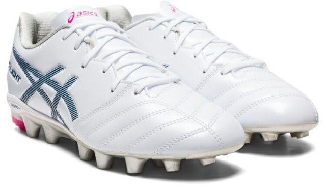 asics アシックス DS LIGHT JR GS WHITE/MAKO BLUE 20 1104A046 101 | スポーツ スポーツ用品 グッズ ツール 雑貨 靴 シューズ 20センチ キッズ 子ども サッカー ジュニア 走りやすい 白 ホワイト 青 