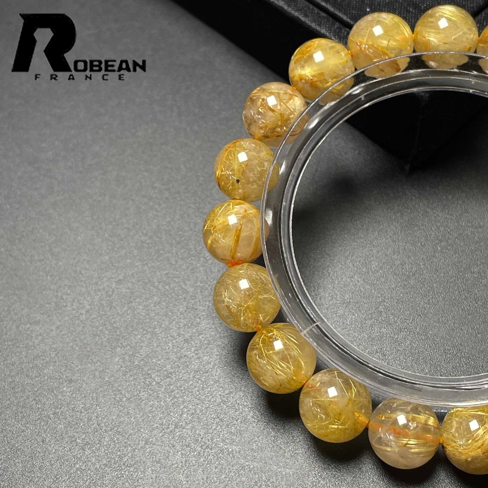 高級 EU製 定価13万円☆ROBEAN・極!極満針ルチルクォーツ☆