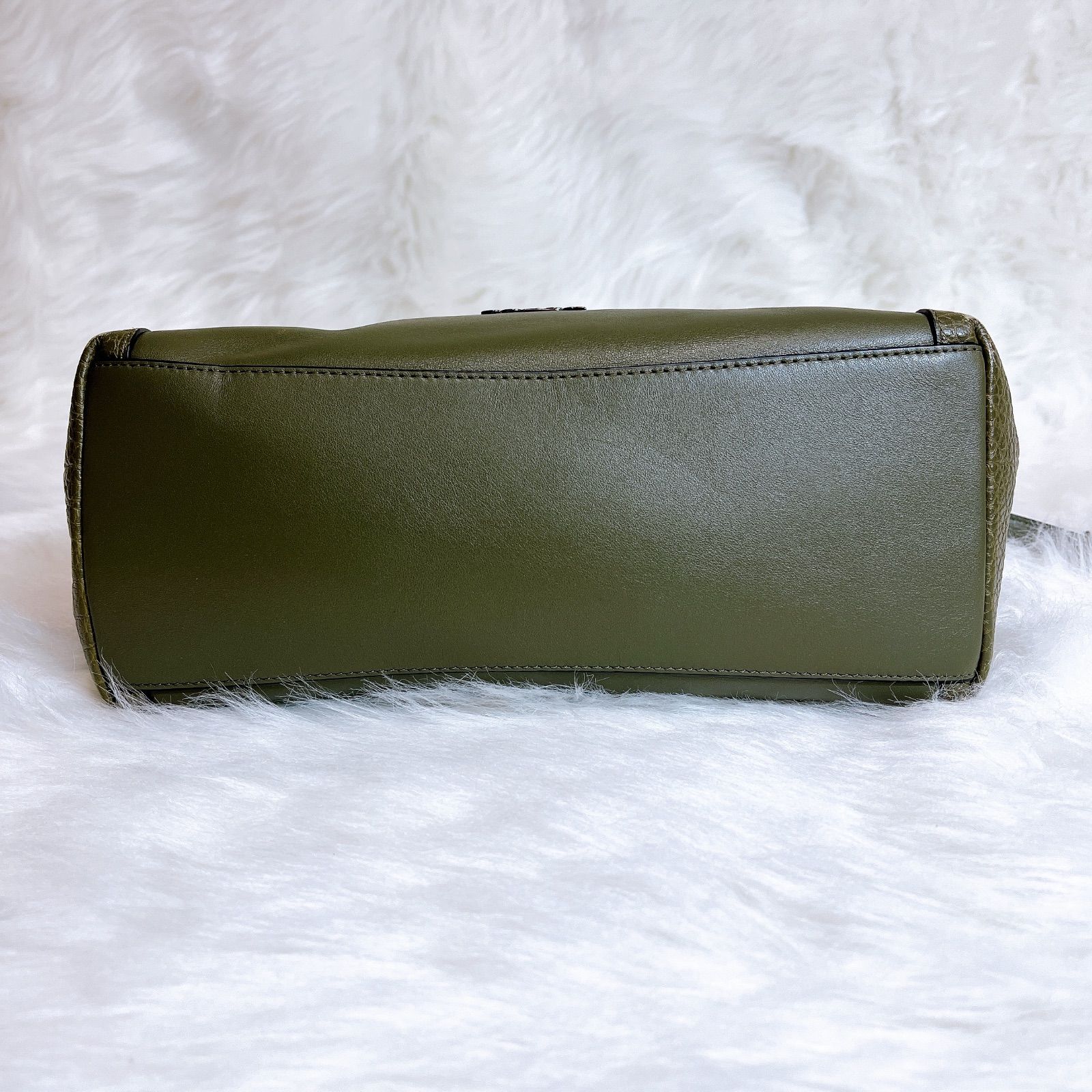 COACH イーディ 2way トートバッグ レザー 55982 カーキ - メルカリ