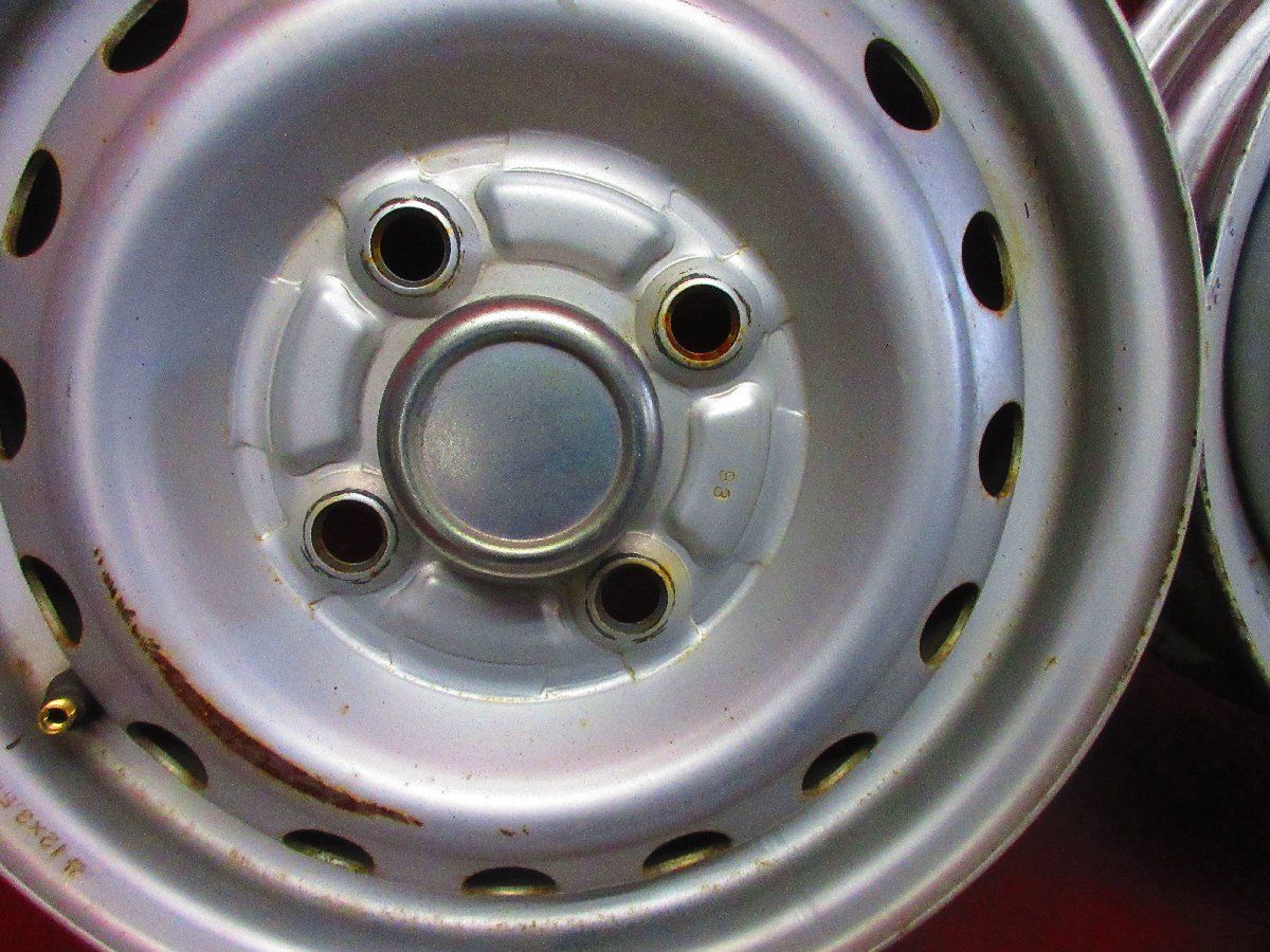 C45 12x3.50B 4穴 スチールホイール 4本セット ハブ59 C45 12x3.50B 4穴 スチールホイール 4本セット ハブ59
