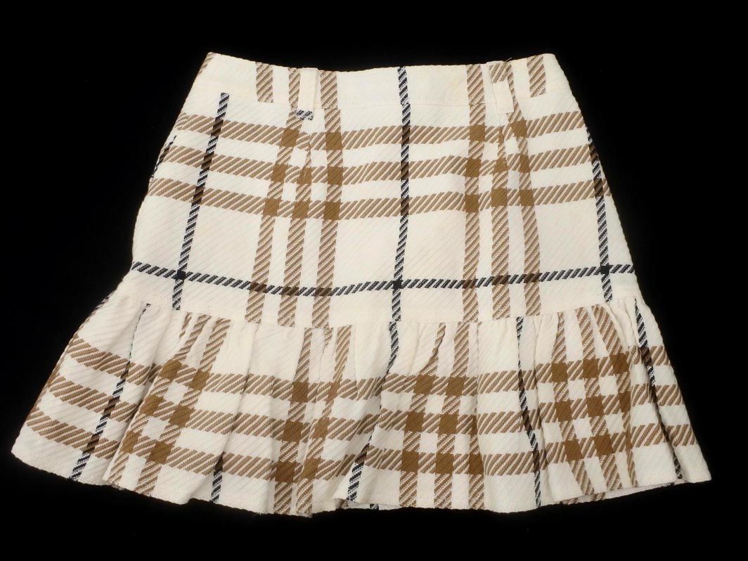 バーバリー　BURBERRY フレアスカート(36)ベージュ系日本製a1571m バーバリーロンドン ノバチェック フレア ヒザ丈 スカート 36