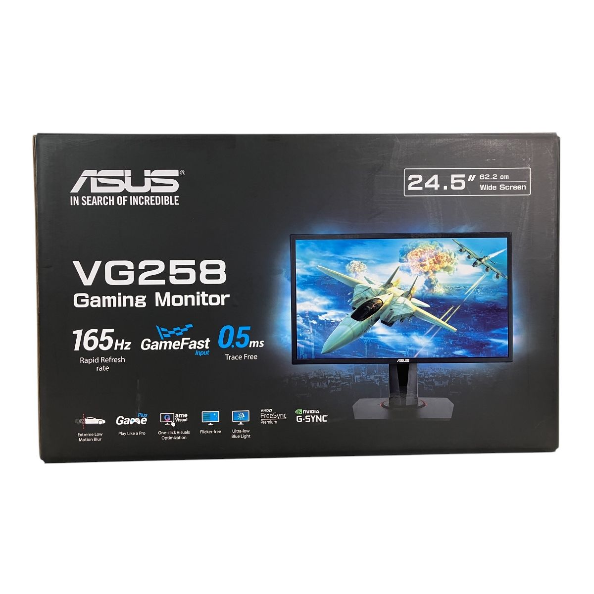 ASUS ゲーミングモニター 165Hz 24.5インチ モニター VG258QR-J