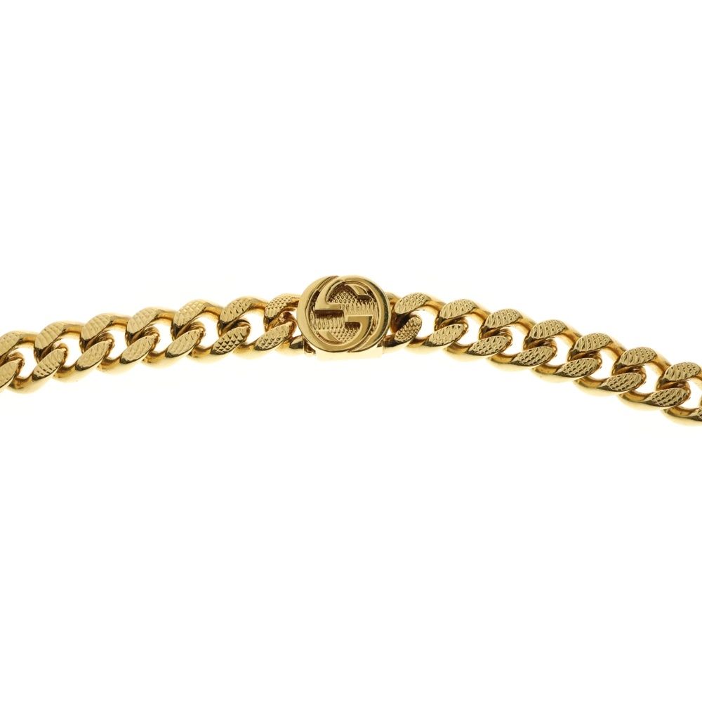 GUCCI グッチ インターロッキング GGロゴ チェーンネックレス ゴールド 675766 その他 アクセサリー