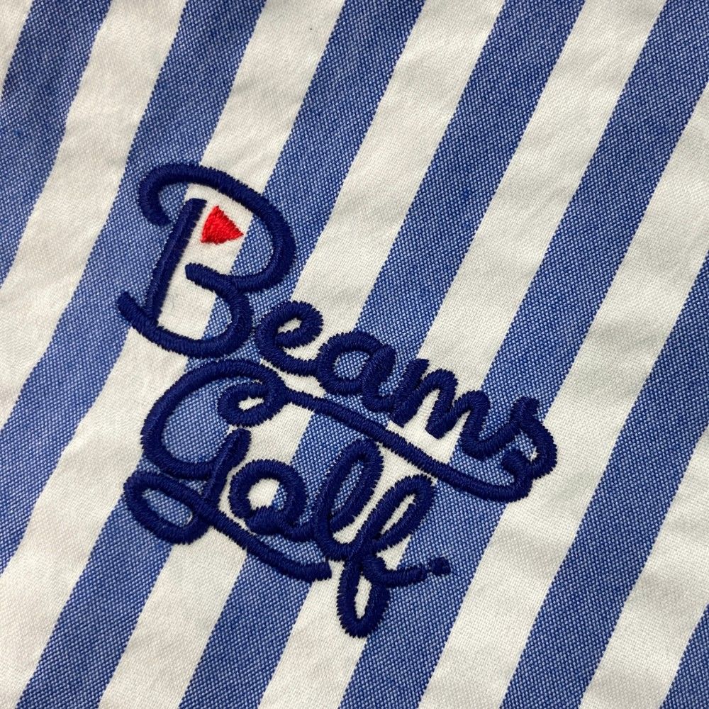サイズ：M BEAMS GOLF ビームスゴルフ 襟付 半袖Tシャツ シア