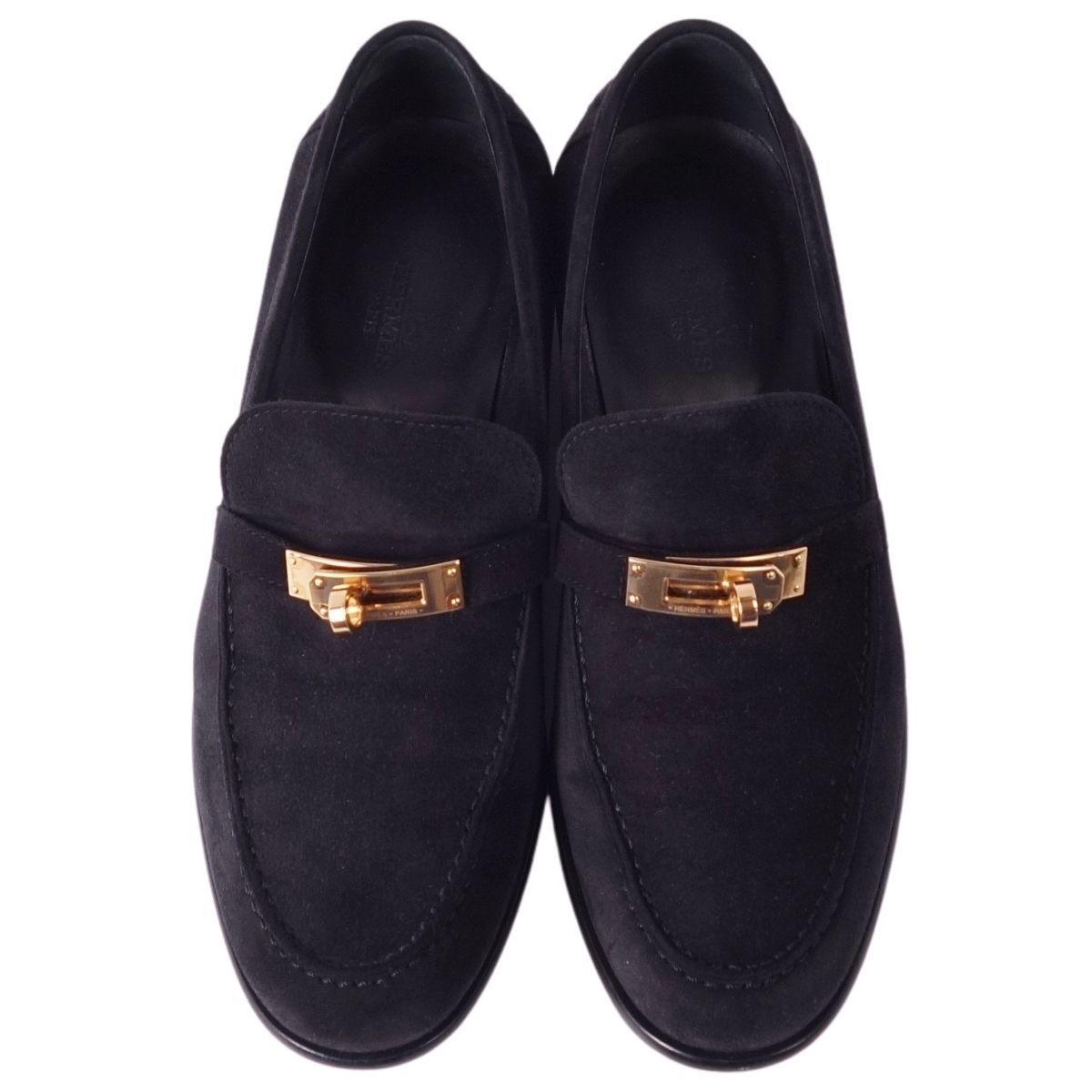 美品 エルメス HERMES 2021 ローファー モカシン デスタン