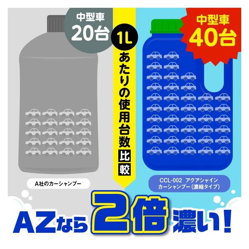 AZ(エーゼット) CCL-002 自動車用 カーシャンプー 濃縮タイプ 1000ml