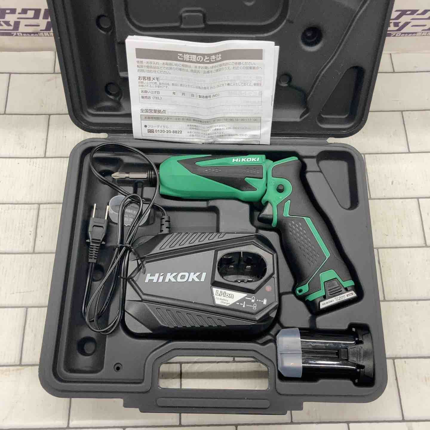 在庫あり〕HiKOKI 7.2V コードレスインパクトドライバ WH7DL(NN 在庫あり〕HiKOKI 7.2V コードレスインパクトドライバ WH7DL(NN
