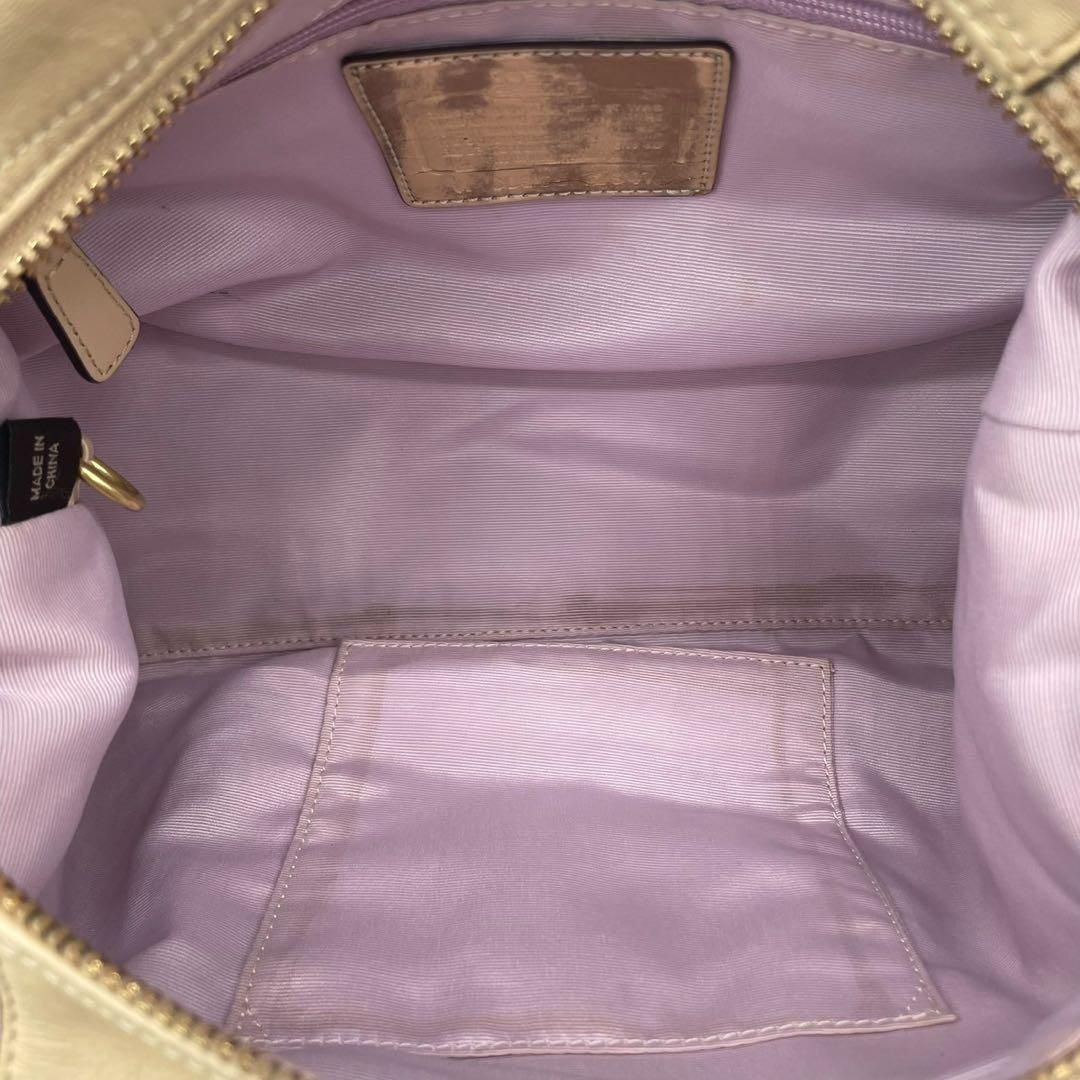 良品 4952 COACH コーチ 2wayハンドバッグ キャンバス ベージュ - メルカリ