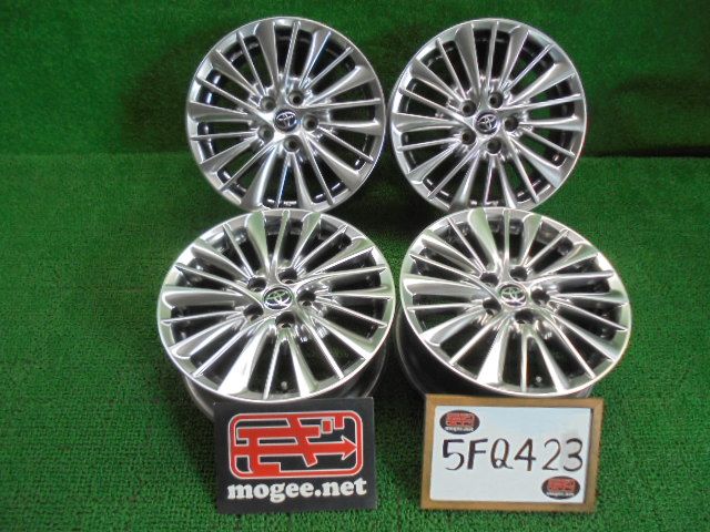 5FQ423 FC トヨタ純正 17インチアルミホイール4本セット 17×6.5J 114.3×5H 33 30系アルファード エグゼクティブラウンジ