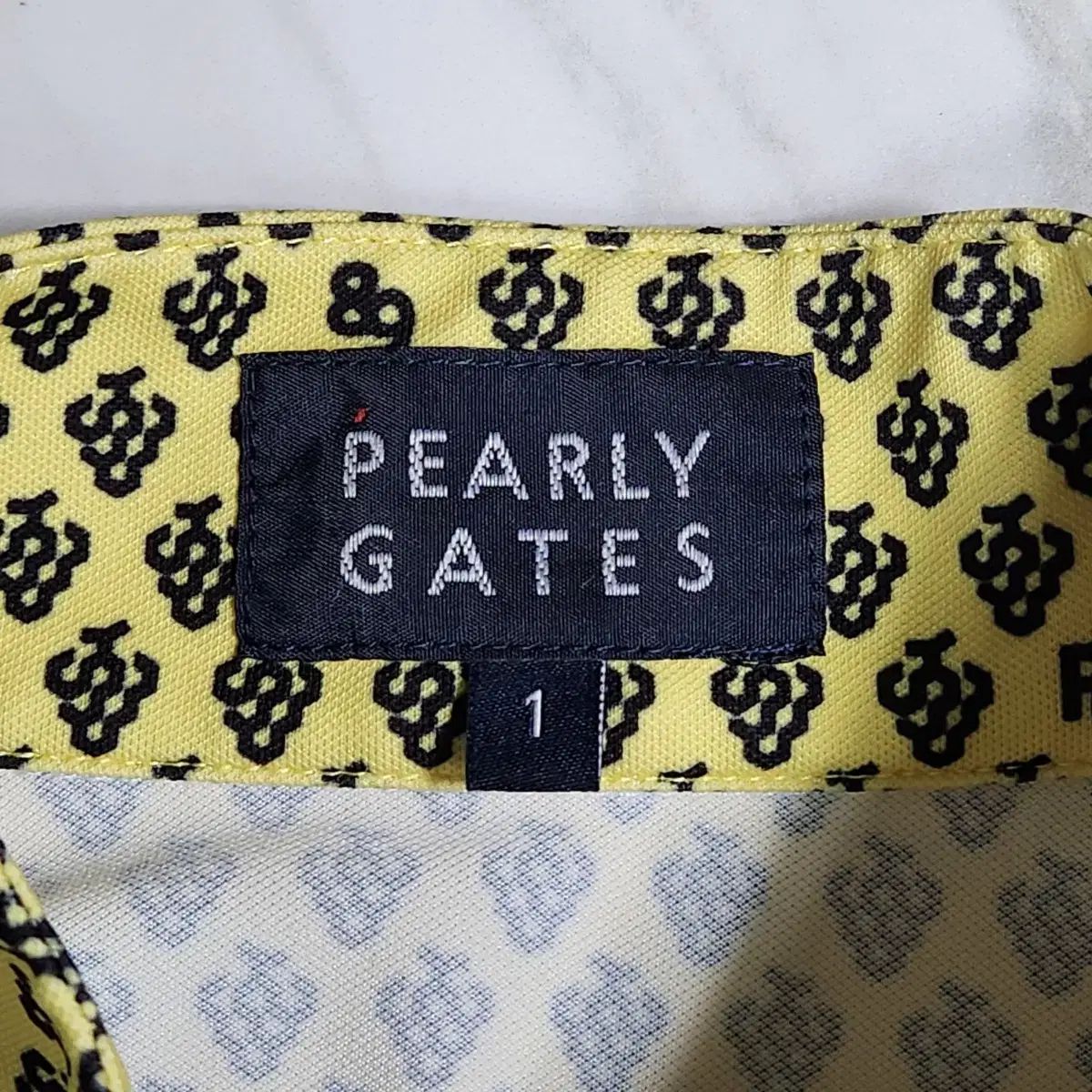 PEARLY GATESパーリーゲイツ▽フリル五分袖シャツ▽サイズ1