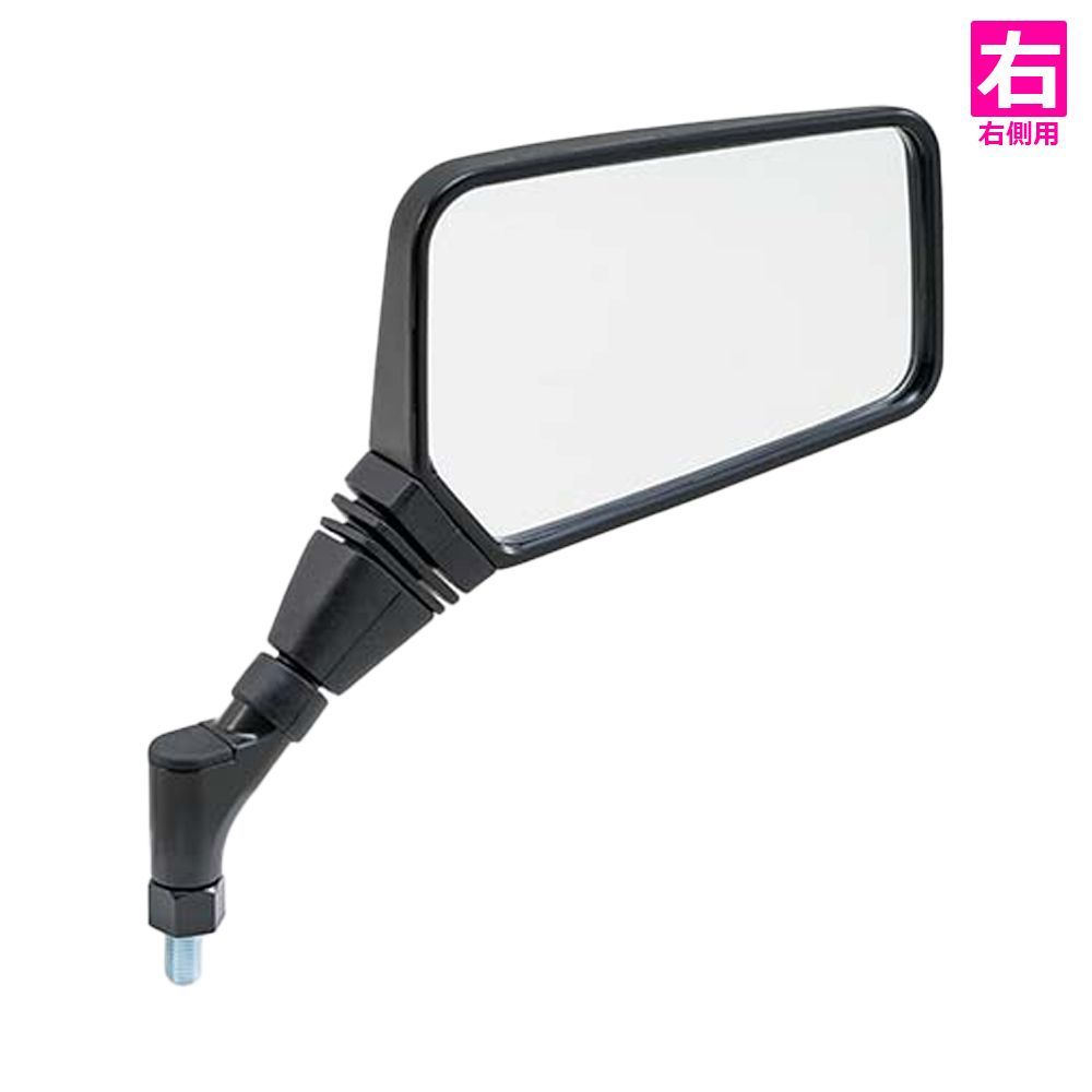 バイク ミラー レトロ スクエア TANAX NA-015R NA-015L ナポレオン