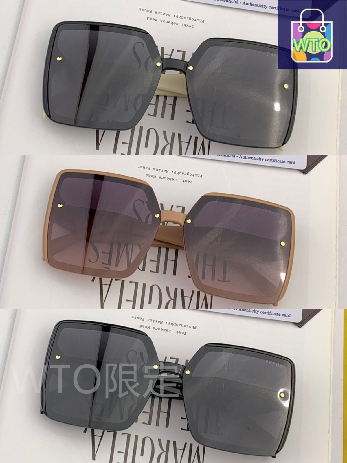 PRADA スワールデザイン ラウンドサングラス TR 偏光シリーズ、Prada】今日限定特価！プラダ 大フレーム