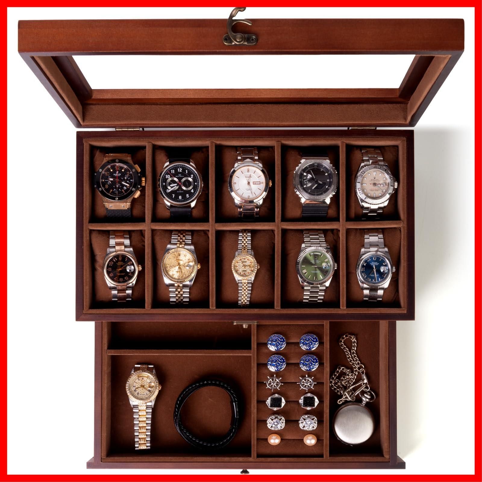 非売品☆希少☆APE 腕時計 収納ボックス ☆新品・未使用 腕時計ボックスホルダー 木製 ジュエリーディスプレイ 収納 ガラス