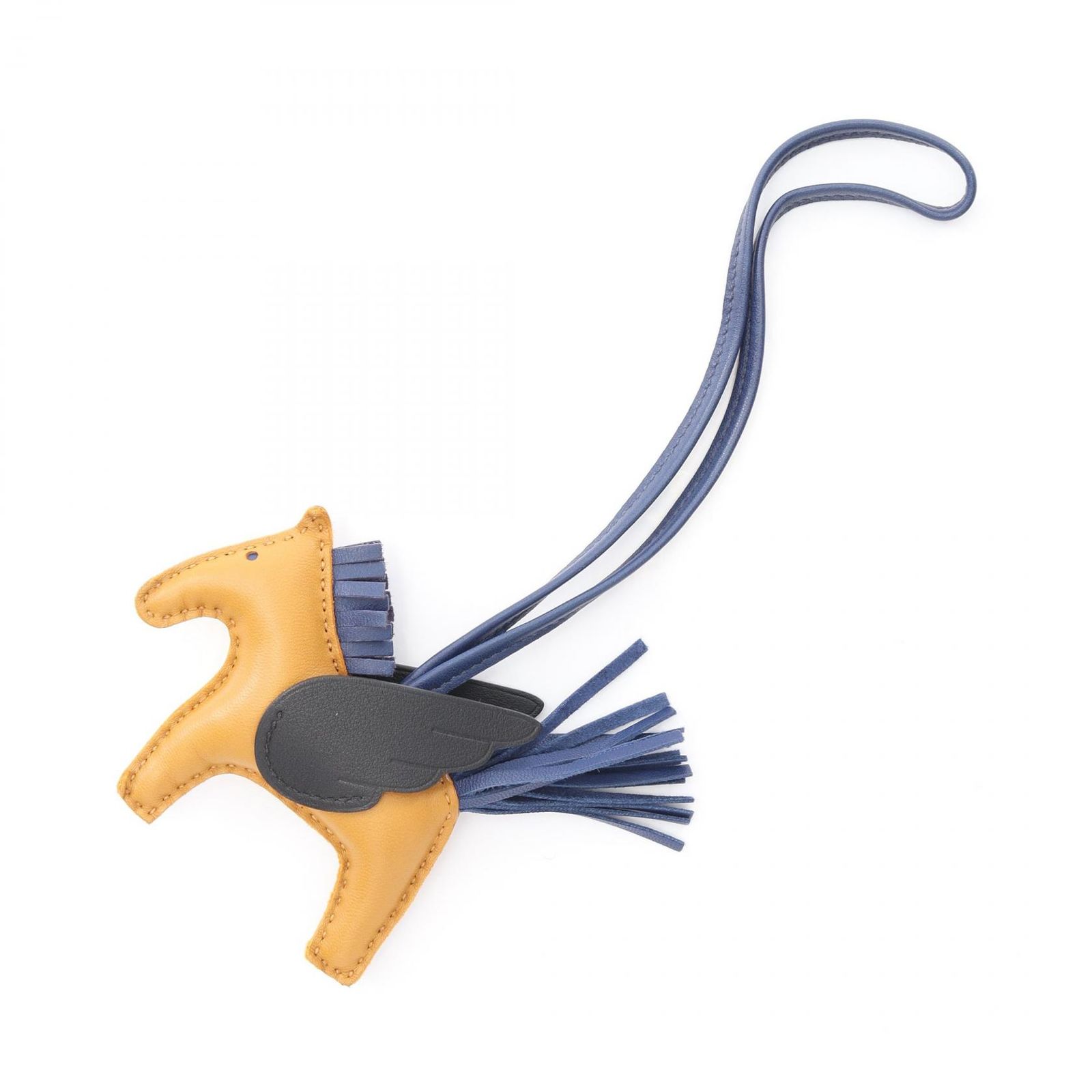 HERMES エルメス ロデオペガサスPM セサミ ブルーサフィール チャーム