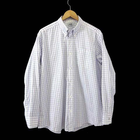 39 ファッション HERMES ライトブルー 長袖シャツ セリエボタン