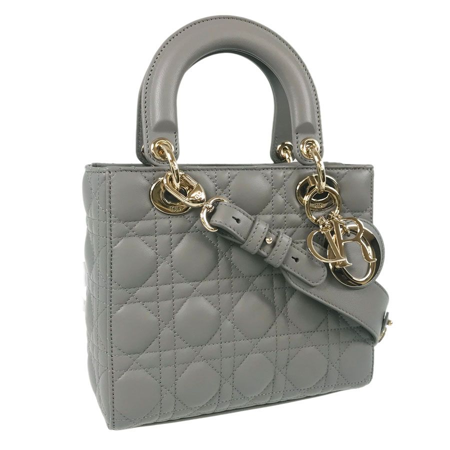 Christian Dior Lady Dior Small MyABC Bag M0538ONGE_M900 クリスチャン・ディオール レディディオールマイABCバッグスモール ラムスキン ハンドバッグ 2way ロゴチャーム  カナージュ キルティング ブラック【231027】【-B】【me04】レディース