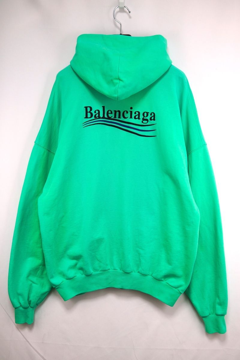 BALENCIAGA バレンシアガ キャンペーンロゴ 刺繍 プルオーバーパーカー