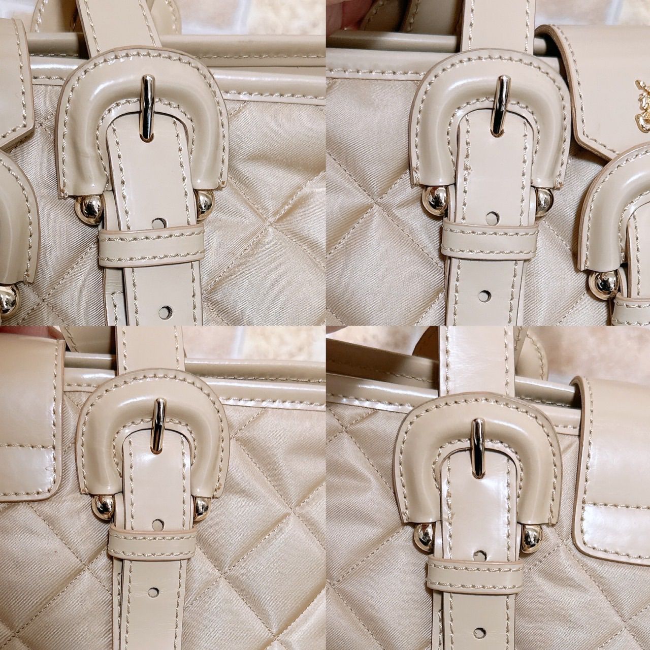 美品》Burberry(バーバリー)ハンドバッグ キルティング - メルカリ