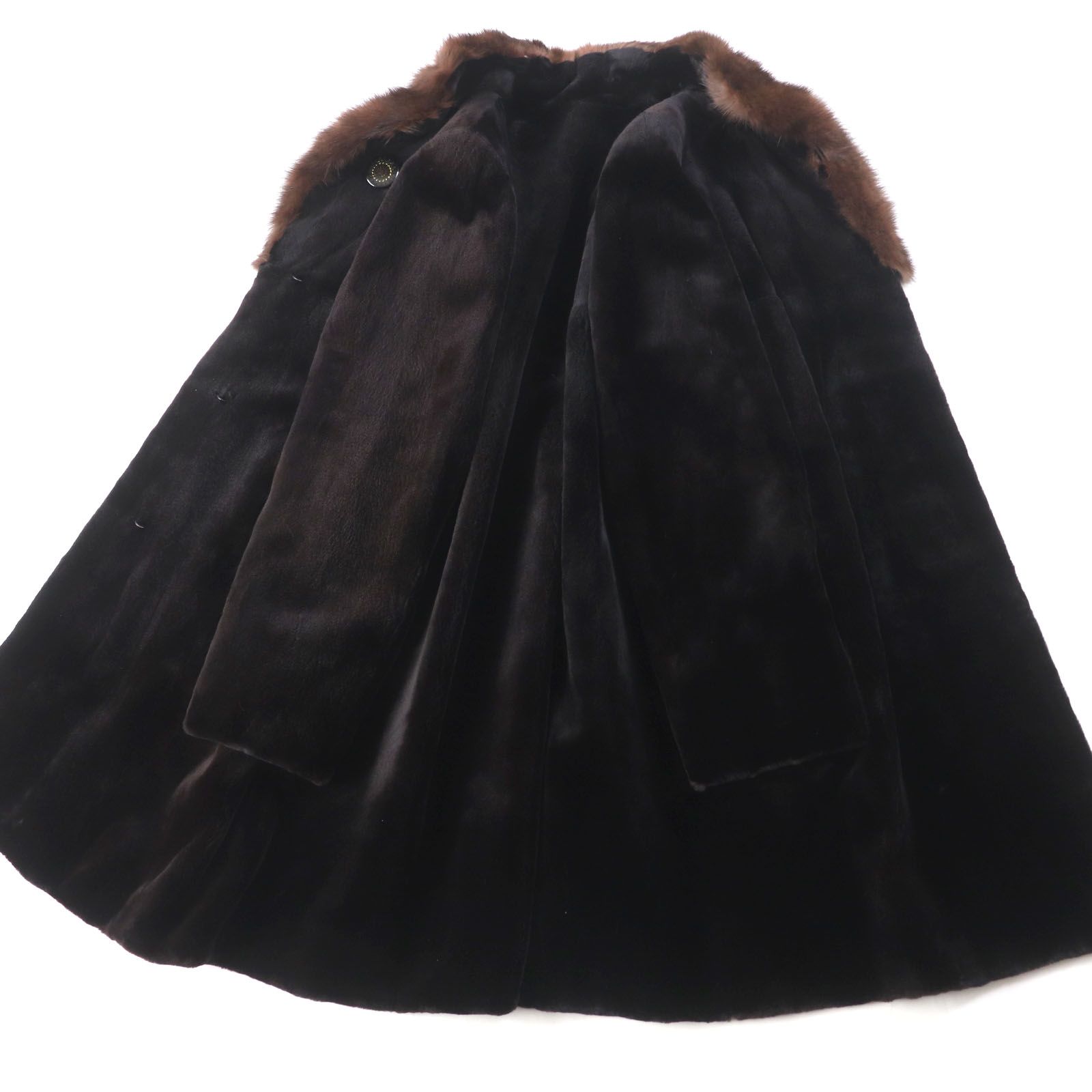 美品 SAGA MINK サガミンク ROYAL シェアードミンクファー 毛皮 ロング