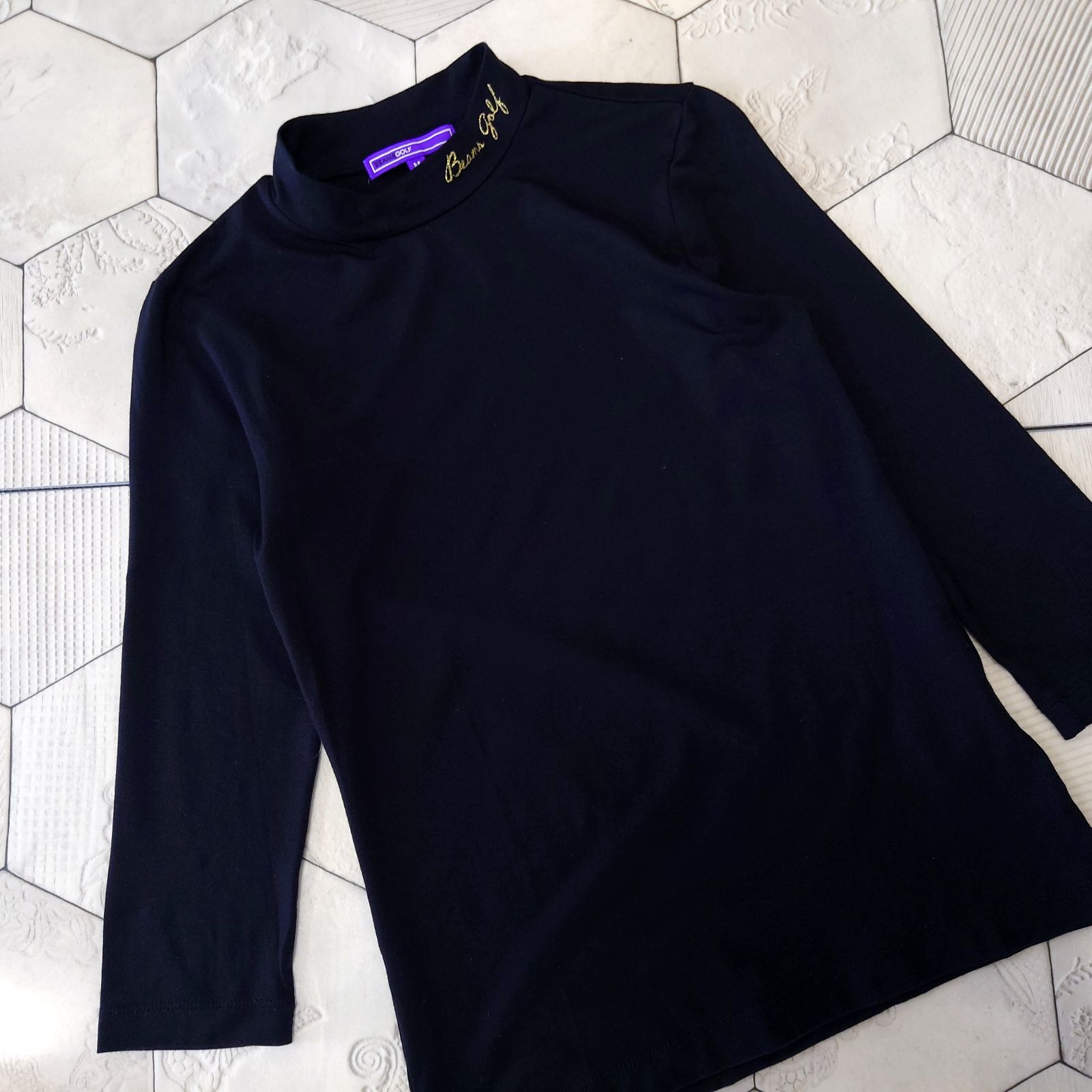 未使用 BEAMS GOLF モックネック ブラック Mサイズ-未使用 未使用 BEAMS GOLF モックネック ブラック Mサイズ-未使用