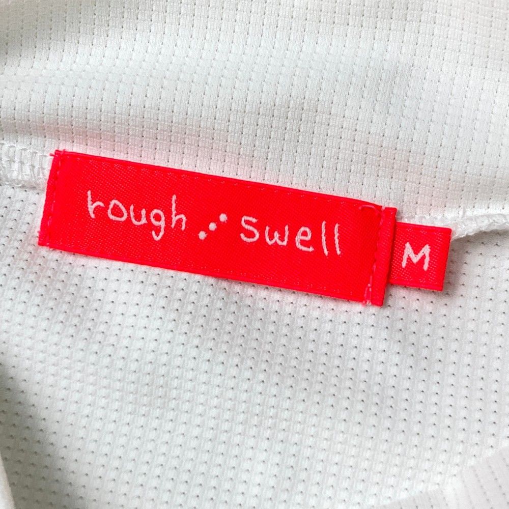 サイズ：M ROUGH&amp;SWELL ラフアンドスウェル  モックネック　半袖Tシャツ  ホワイト系 [240101440287] ゴルフウェア レディース ストスト カジュアルゴルフドットコムby PALM SPRINGSにrough&swell［ラフ
