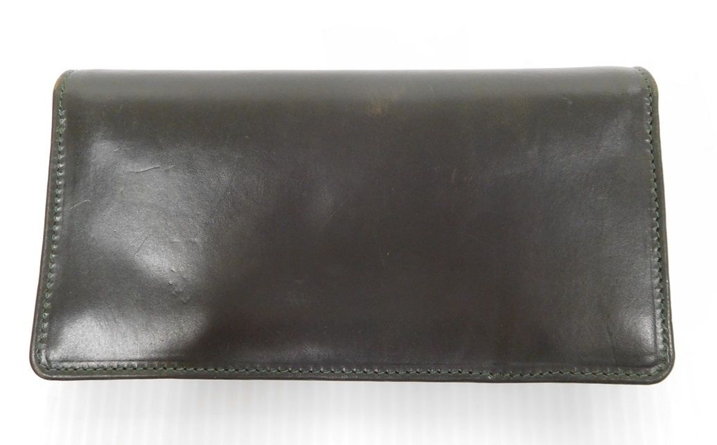 ホワイトハウスコックス 長財布 ヴィンテージレザー オリーブ