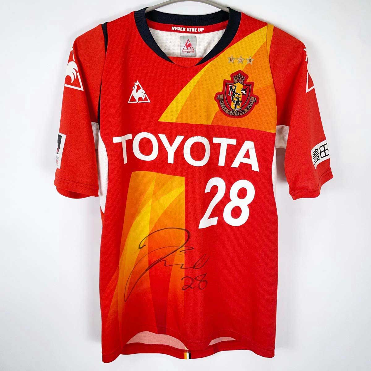 名古屋グランパス #28 田口泰士 サイン入りユニフォーム 2013-14