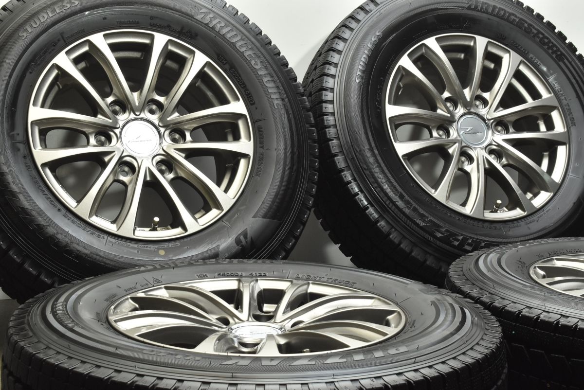 バリ溝 195/80R15 ブリザック ハイエース レジアスエース 美品 バリ溝 